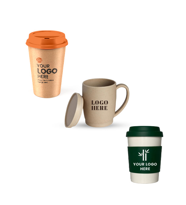 Umweltfreundlicher Becher mit eigenem Logo
