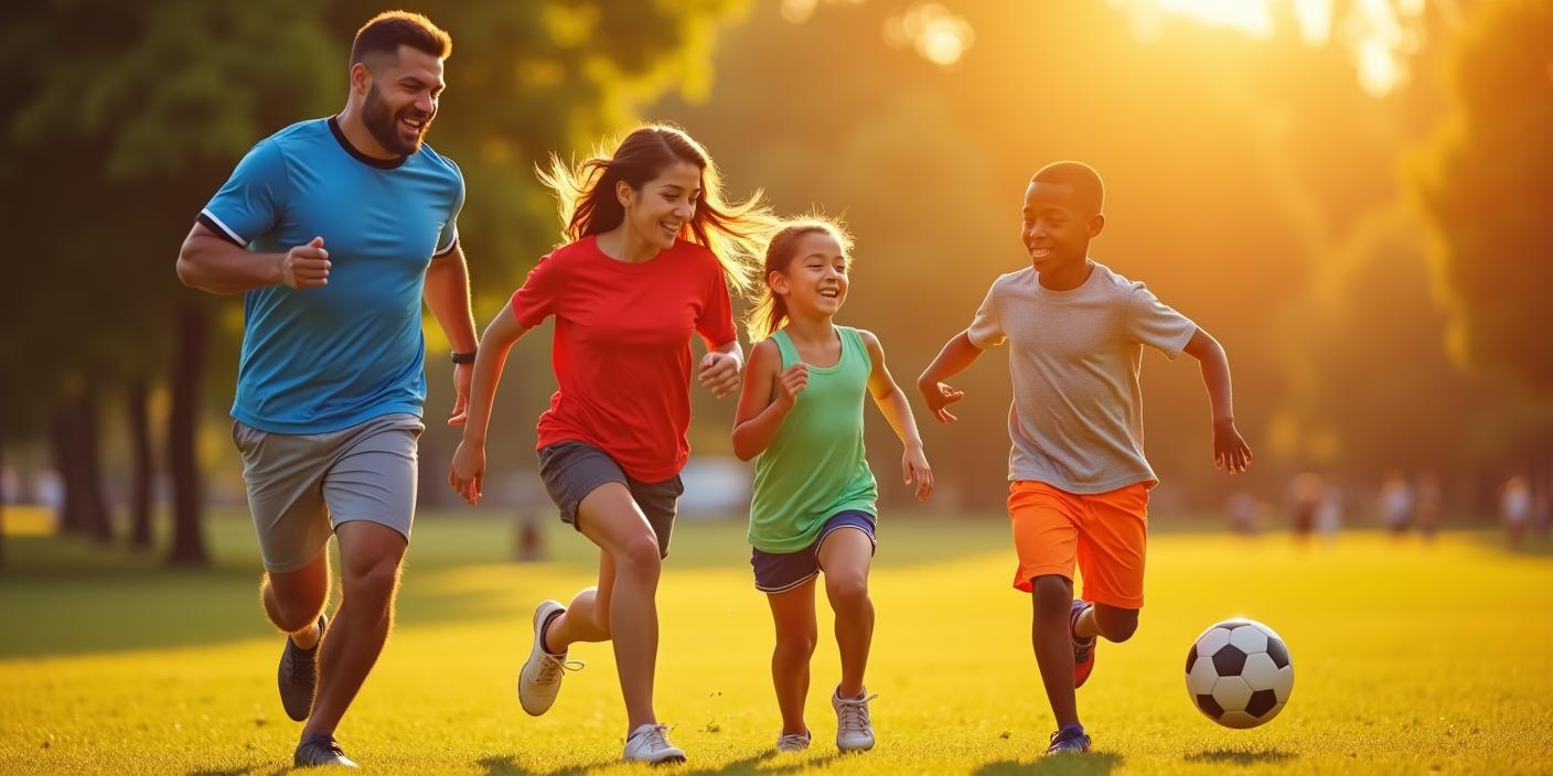 Familien-Sportveranstaltungen mit maßgeschneiderte